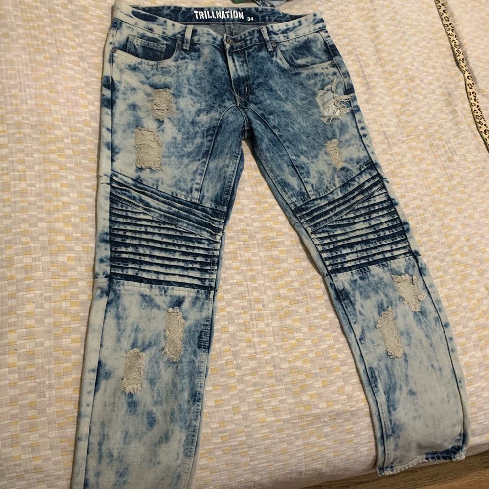 TRILL NATION bleached Jeans 👖